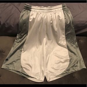 Silver/White Jordan Basketball Shorts XL